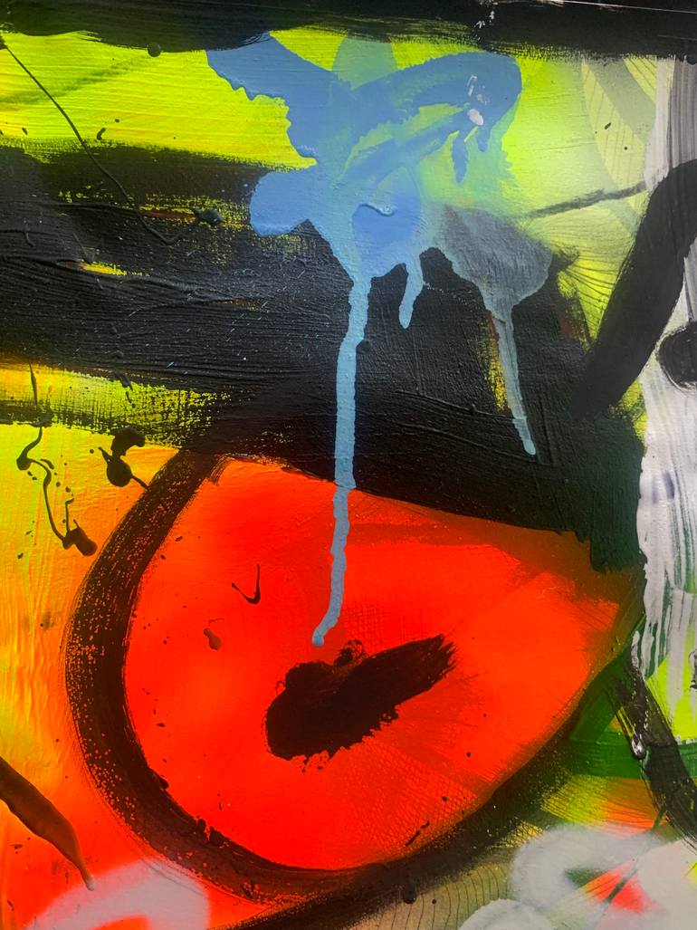 Original Abstract Expressionism Abstract Painting by Gabriel Grecco