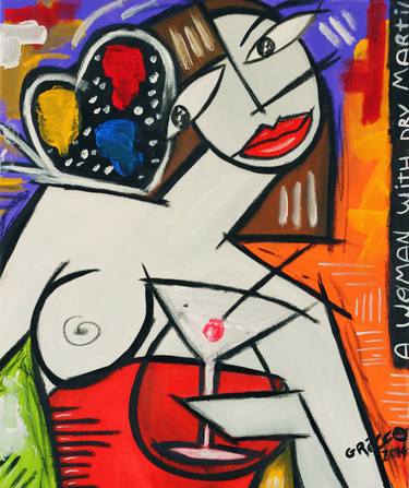 Print of Cubism People Paintings by Gabriel Grecco