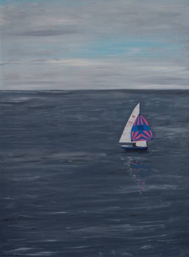 Original Figurative Boat Paintings by Robert Harris