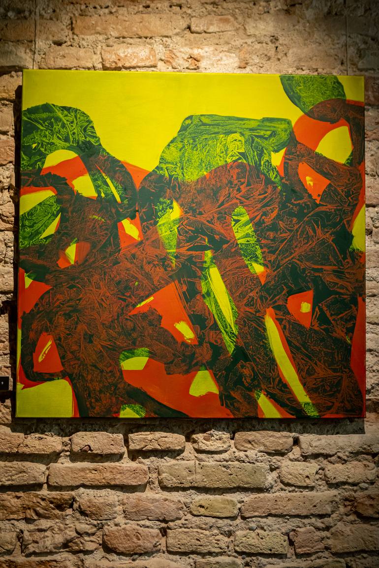 Original Contemporary Abstract Painting by Birute Nomeda Stankuniene