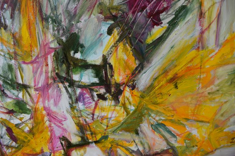 Original Abstract Expressionism Abstract Painting by Birute Nomeda Stankuniene