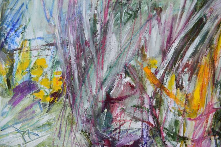 Original Abstract Expressionism Abstract Painting by Birute Nomeda Stankuniene