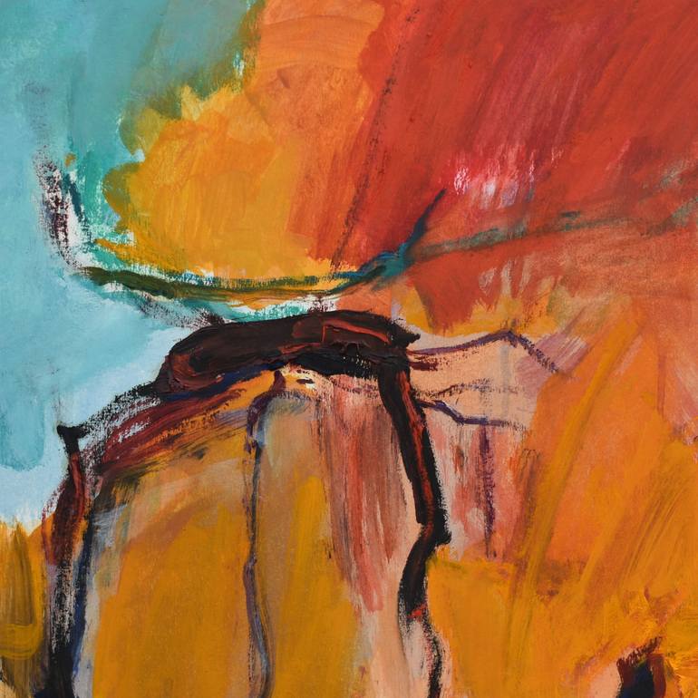 Original Abstract Expressionism Abstract Painting by Birute Nomeda Stankuniene