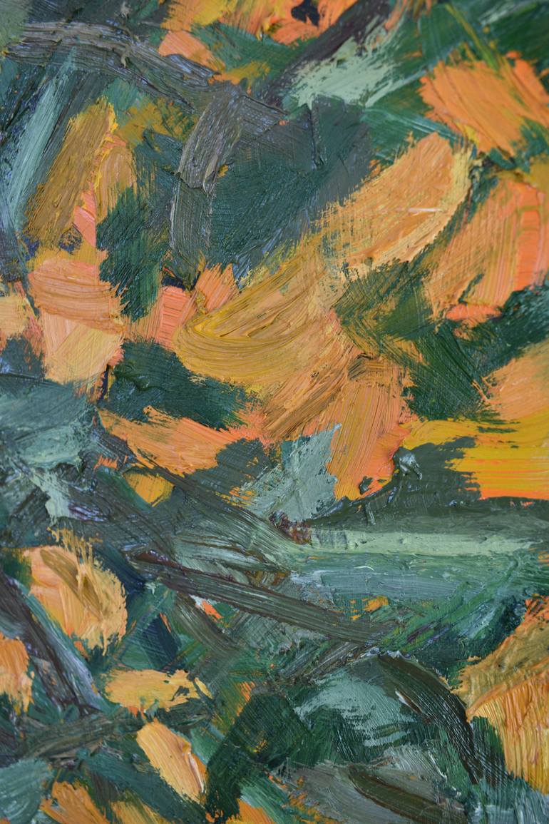 Original Abstract Expressionism Abstract Painting by Birute Nomeda Stankuniene