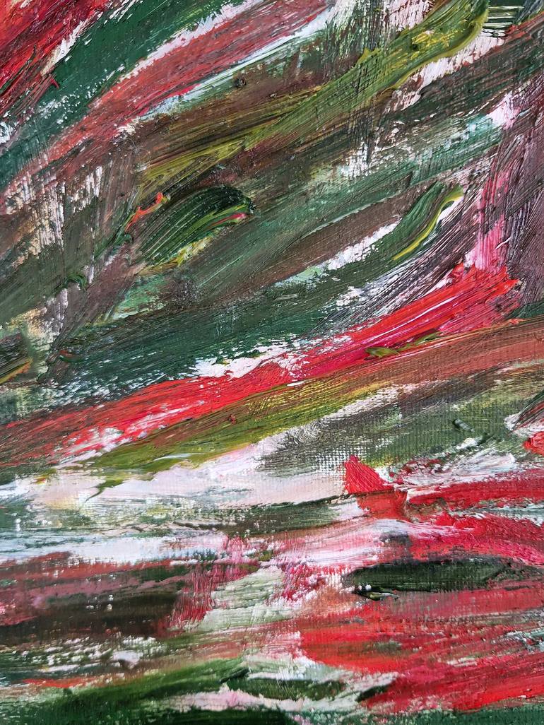 Original Abstract Expressionism Abstract Painting by Birute Nomeda Stankuniene