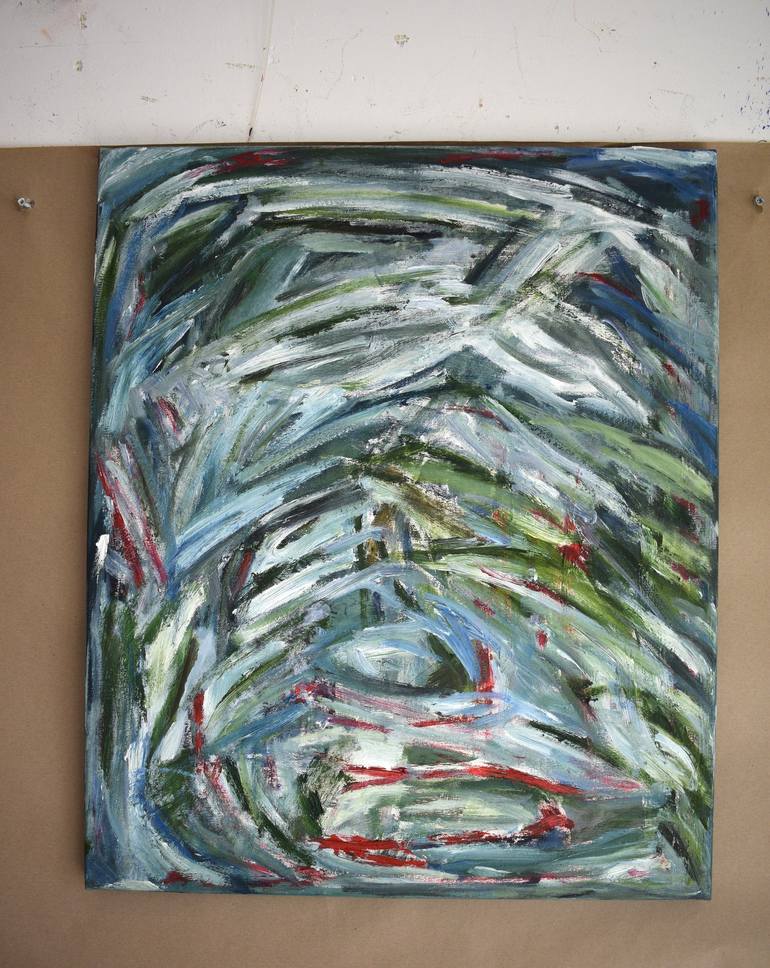 Original Abstract Expressionism Abstract Painting by Birute Nomeda Stankuniene