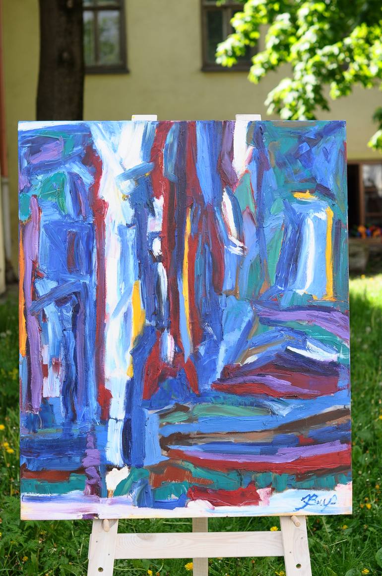 Original Abstract Painting by Birute Nomeda Stankuniene