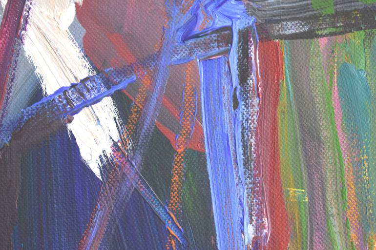 Original Abstract Expressionism Abstract Painting by Birute Nomeda Stankuniene