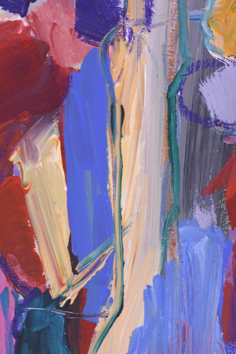 Original Abstract Expressionism Abstract Painting by Birute Nomeda Stankuniene