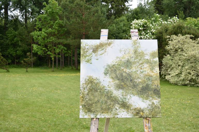 Original Abstract Expressionism Abstract Painting by Birute Nomeda Stankuniene