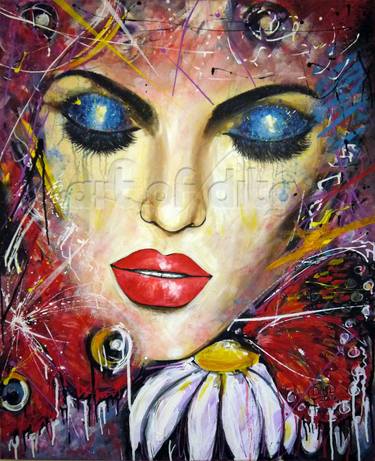 Original Abstract Expressionism People Paintings by Dita Omuri