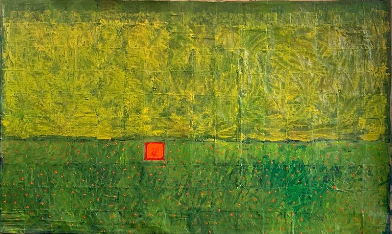 Original Abstract Expressionism Abstract Painting by Raja Oshi