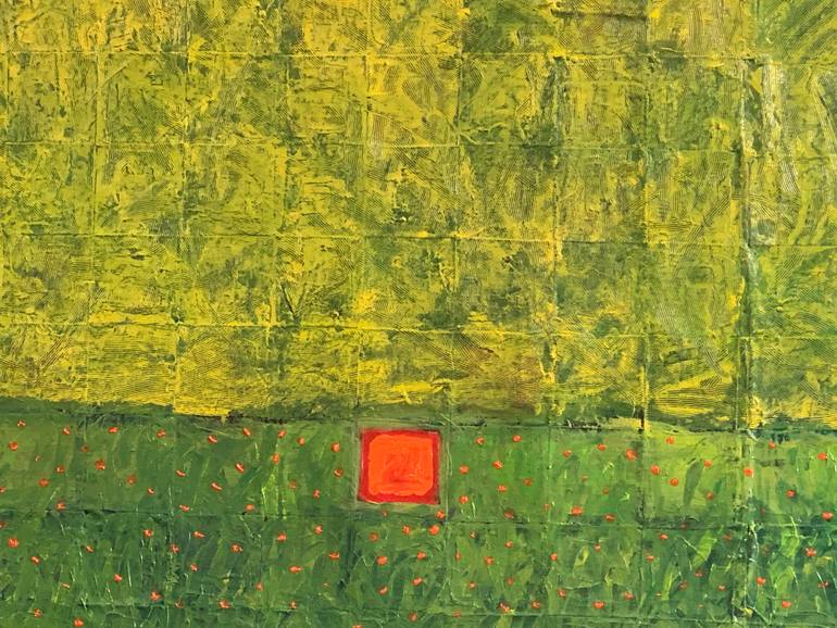 Original Abstract Expressionism Abstract Painting by Raja Oshi