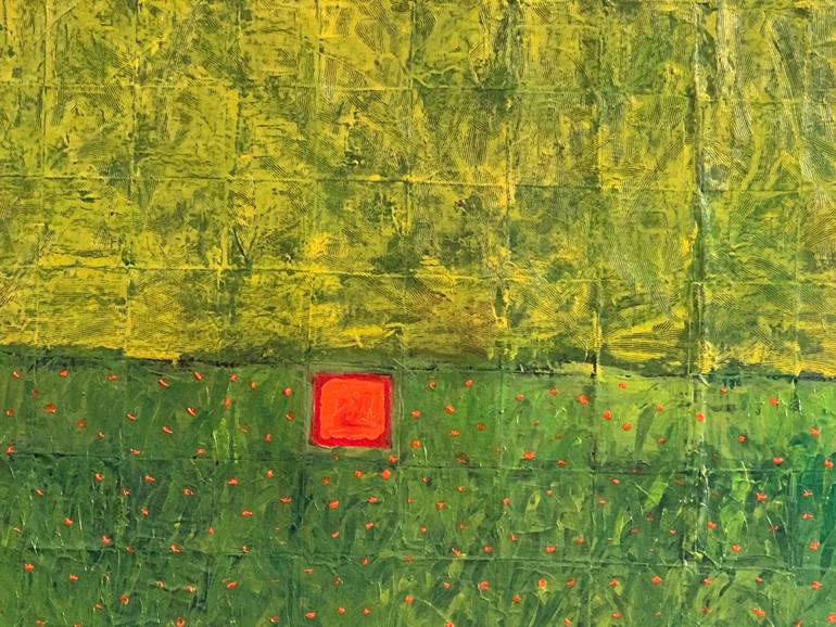 Original Abstract Expressionism Abstract Painting by Raja Oshi