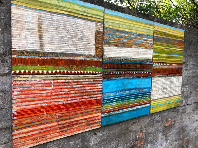 Original Modernism Abstract Painting by Raja Oshi