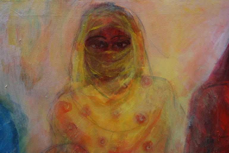 Original Women Painting by Raja Oshi