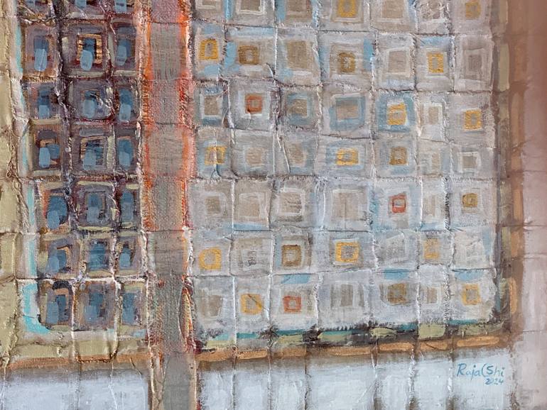 Original Abstract Expressionism Abstract Painting by Raja Oshi