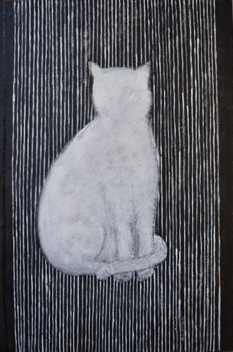 Original Abstract Expressionism Animal Painting by Raja Oshi