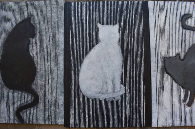Original Abstract Expressionism Animal Painting by Raja Oshi