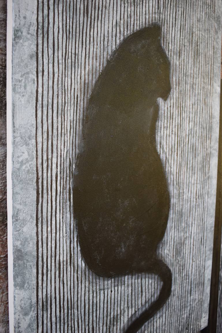 Original Abstract Expressionism Animal Painting by Raja Oshi
