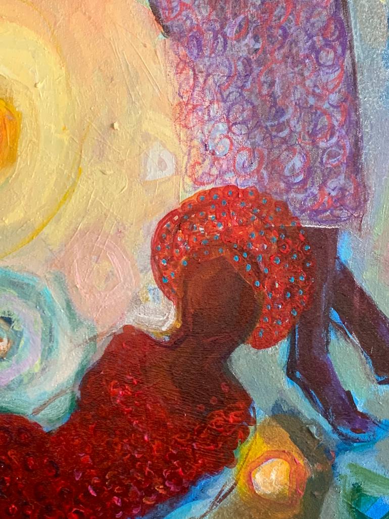 Original Abstract Expressionism Abstract Painting by Raja Oshi