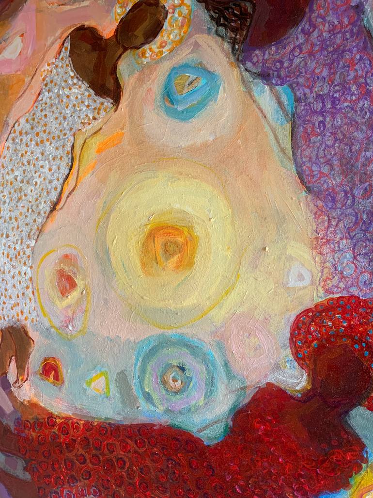 Original Abstract Expressionism Abstract Painting by Raja Oshi