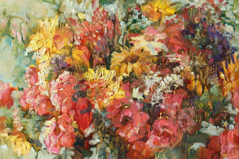 Original Fine Art Floral Painting by Marina Podgaevskaya