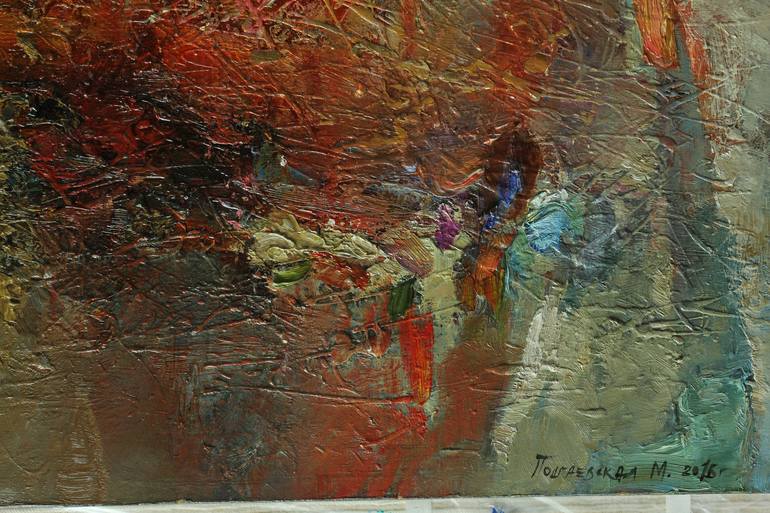 Original Abstract Expressionism Abstract Painting by Marina Podgaevskaya