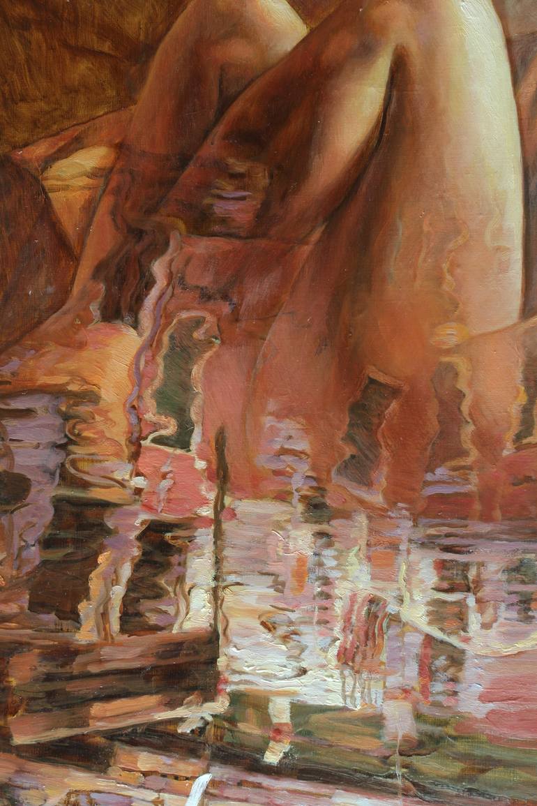 Original Figurative Nude Painting by Marina Podgaevskaya