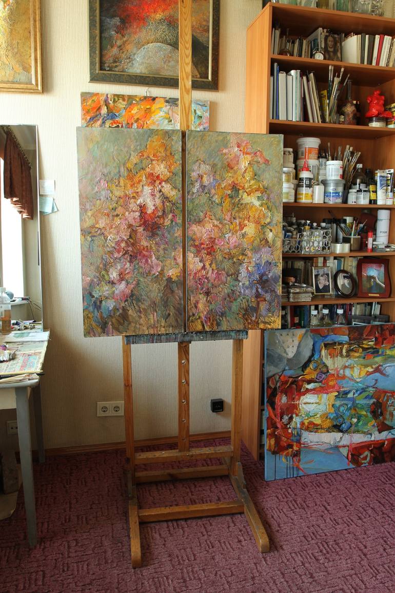 Original Impressionism Floral Painting by Marina Podgaevskaya