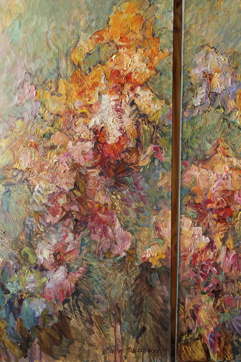 Original Impressionism Floral Painting by Marina Podgaevskaya