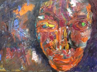 Original Expressionism Portrait Paintings by Peter Schlangenbader