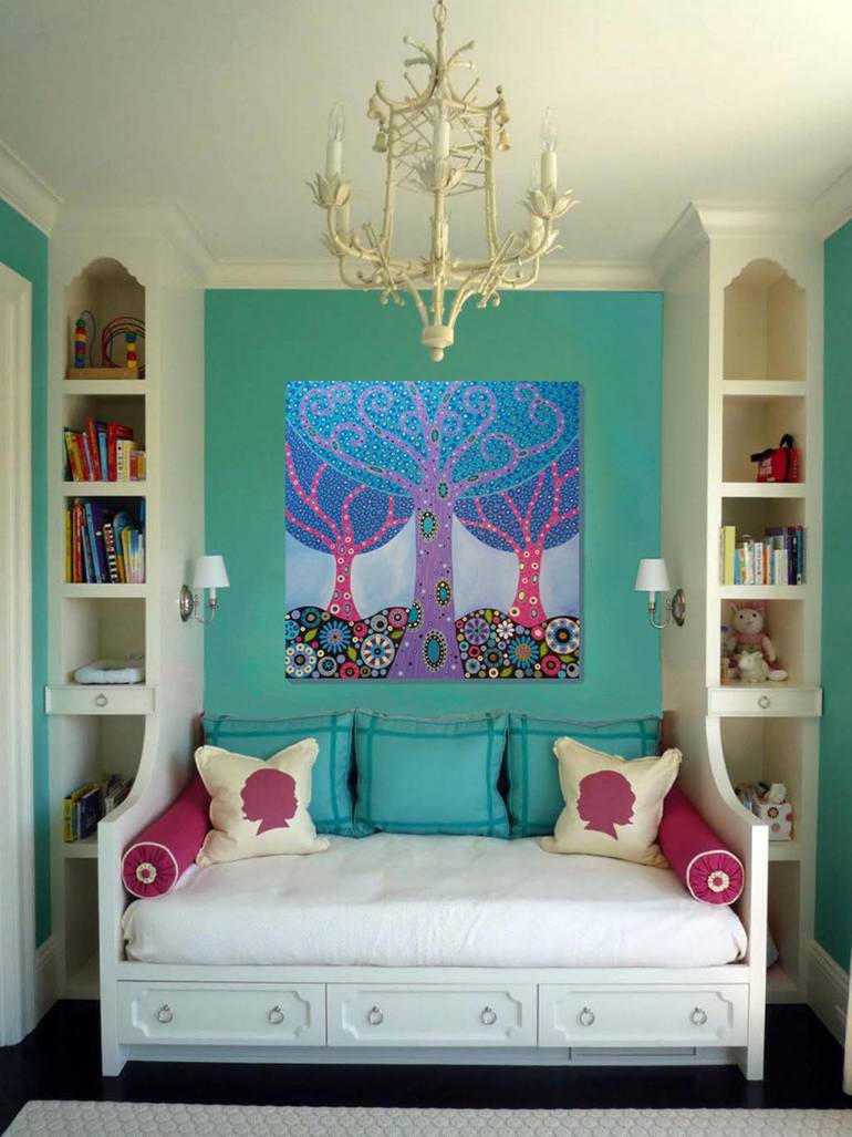 Original Abstract Landscape Painting by Lynn Hughes