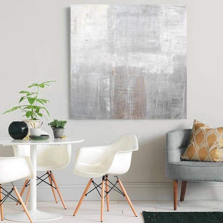 Original Modernism Abstract Painting by Lynn Hughes