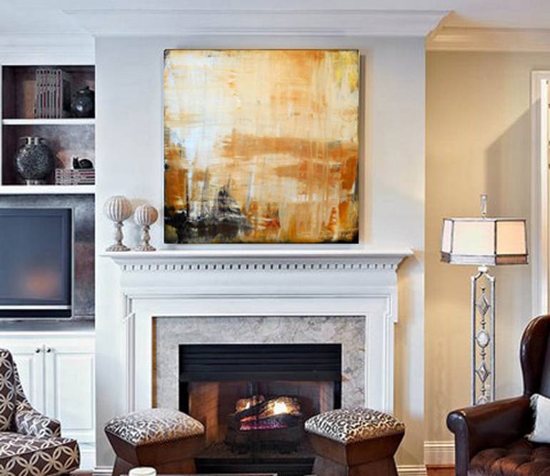 Original Abstract Expressionism Abstract Painting by Lynn Hughes