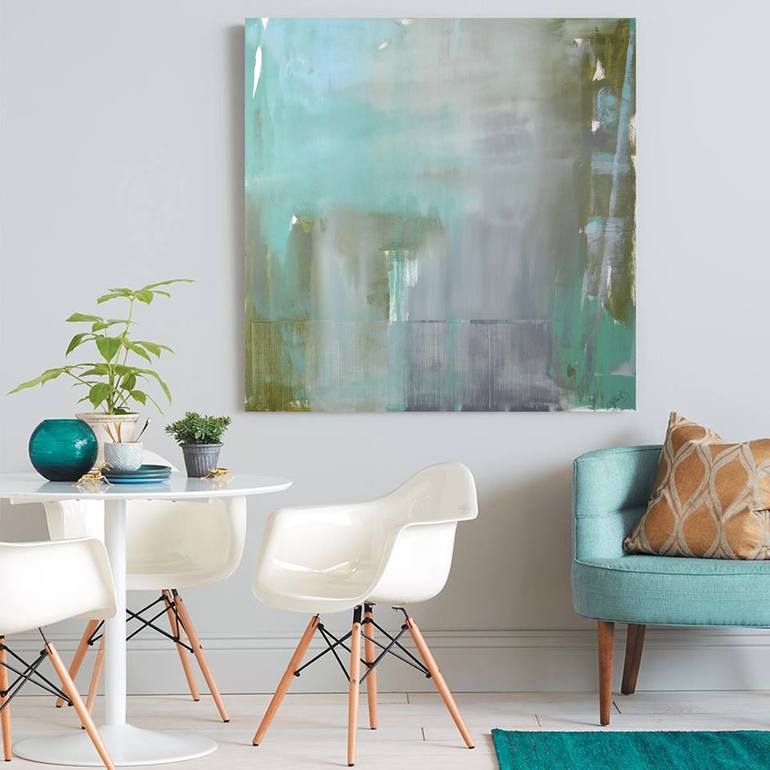 Original Abstract Expressionism Abstract Painting by Lynn Hughes