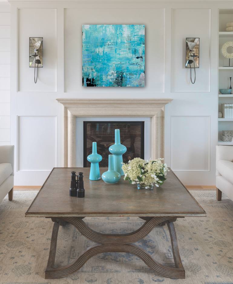Original Modernism Abstract Painting by Lynn Hughes