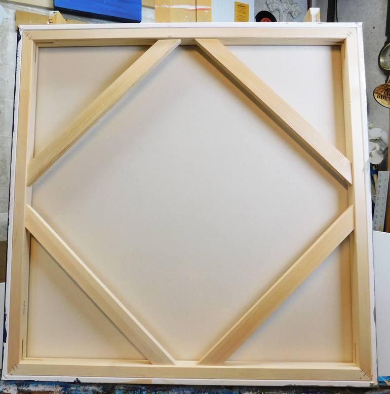 Original Abstract Geometric Painting by Lynn Hughes