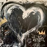 Homage to Basquiat JMB1 by Lynn Hughes
