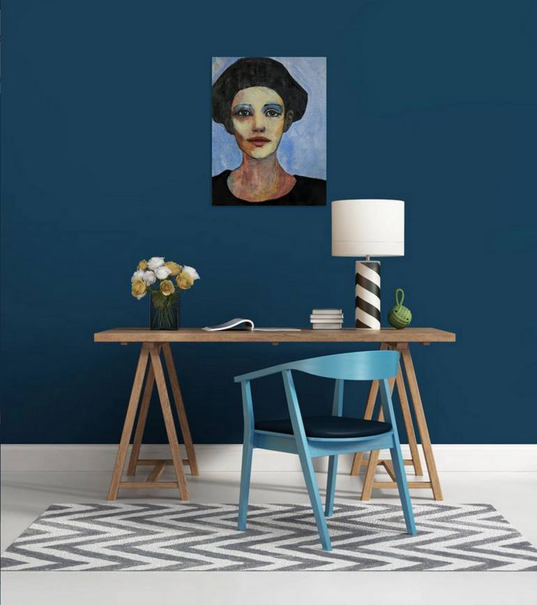 Original Portraiture People Painting by Richard Kuhn