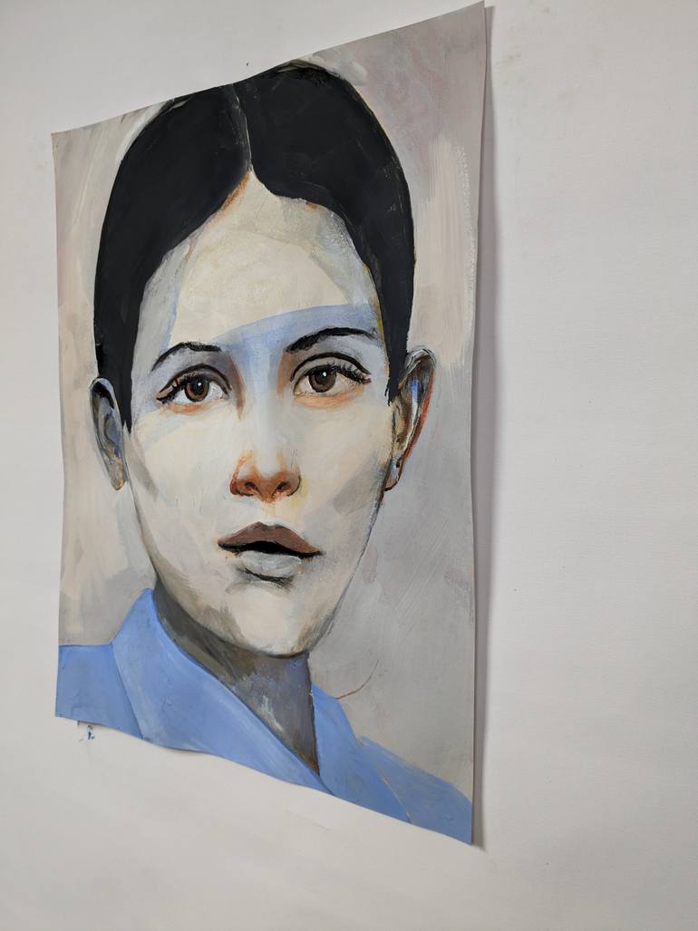 Original Portraiture People Painting by Richard Kuhn