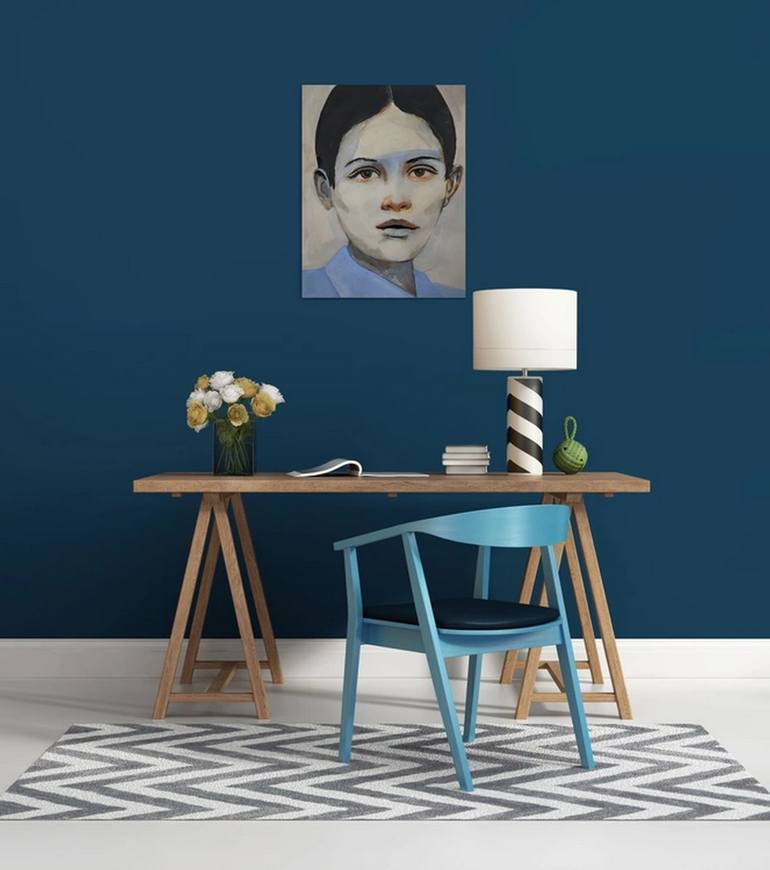 Original Portraiture People Painting by Richard Kuhn