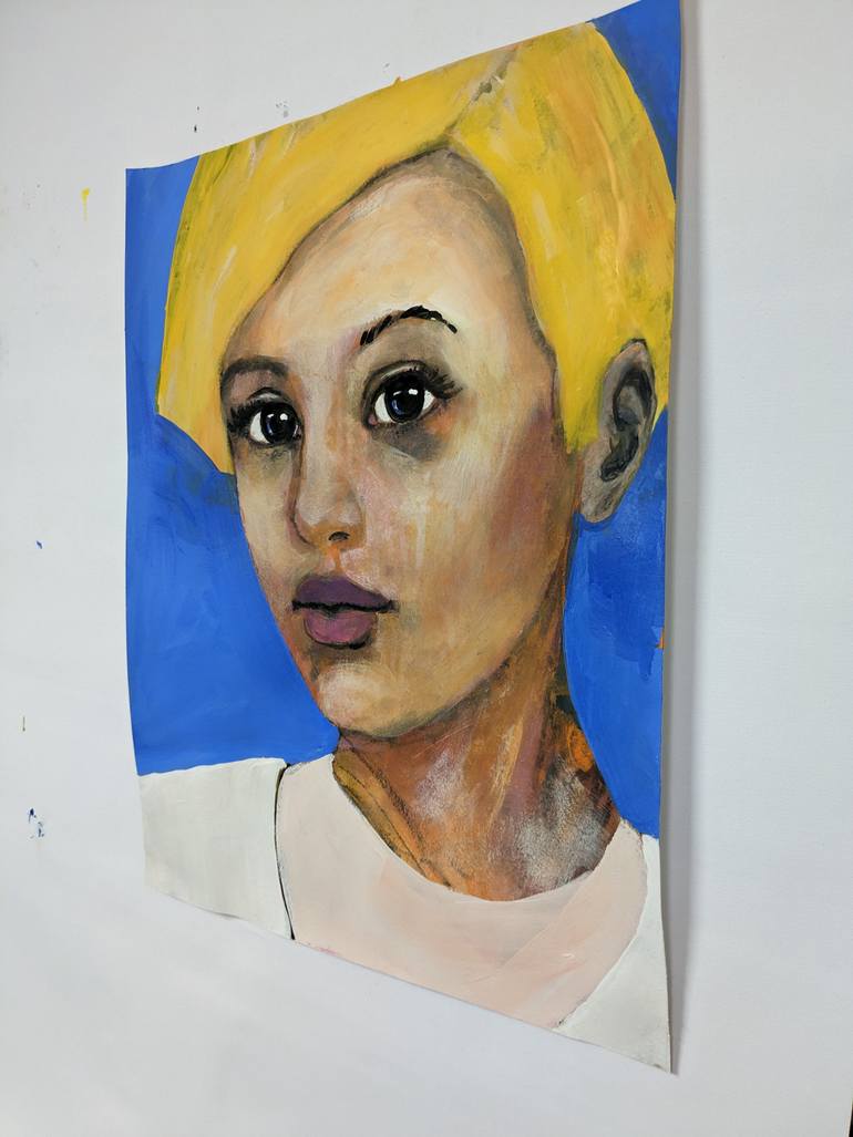 Original Portraiture People Painting by Richard Kuhn