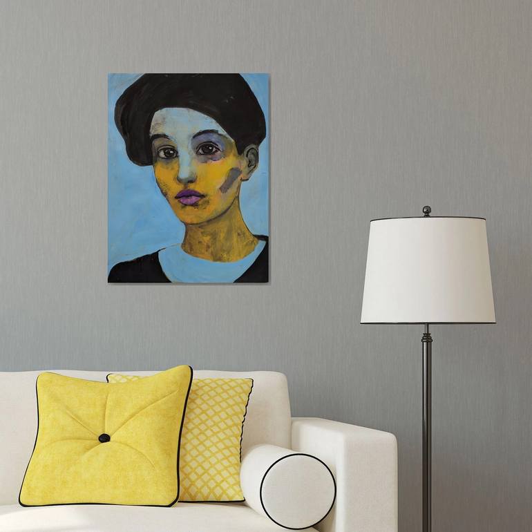 Original Portraiture People Painting by Richard Kuhn