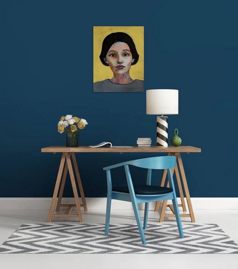 Original Portraiture People Painting by Richard Kuhn