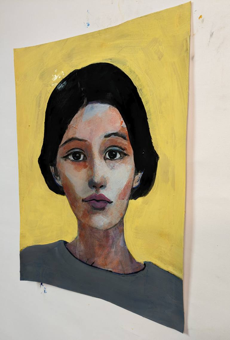 Original Portraiture People Painting by Richard Kuhn