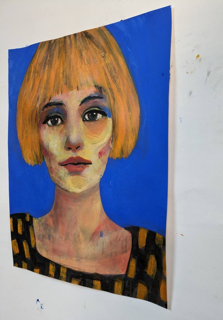Original Portraiture People Painting by Richard Kuhn