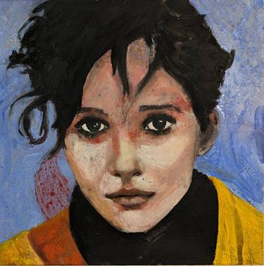Original Portrait Painting by richard kuhn