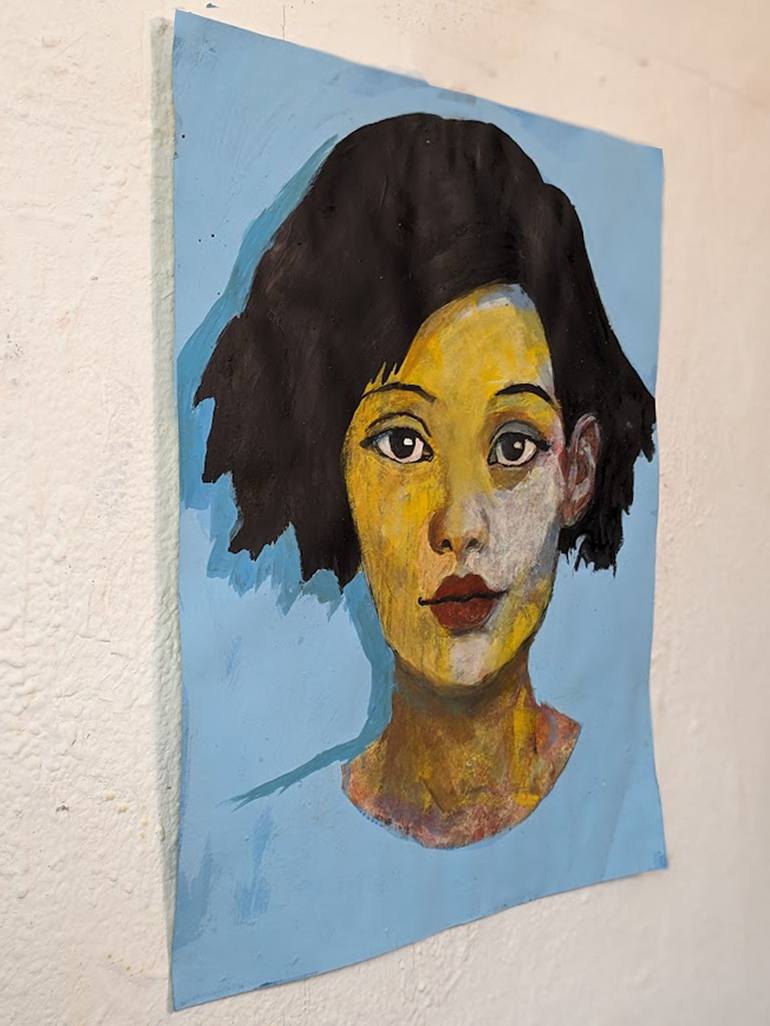 Original Portrait Painting by richard kuhn