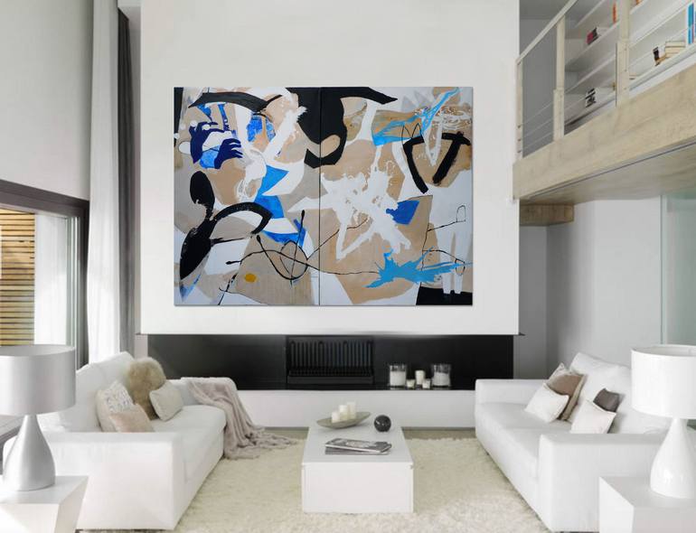 Original Abstract Painting by Richard Kuhn
